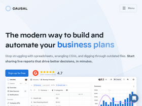 'causal.app' screenshot