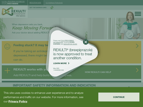 'rexulti.com' screenshot