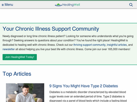 'healingwell.com' screenshot