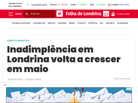 'folhadelondrina.com.br' screenshot