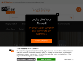 'promain.co.uk' screenshot