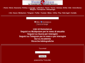 'homolaicus.com' screenshot