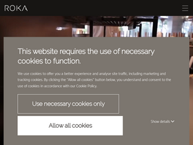 'rokarestaurant.com' screenshot