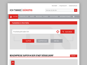 'ich-tanke.de' screenshot
