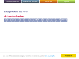 'reve-interprete.com' screenshot