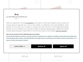 'lamaisonduchocolat.com' screenshot