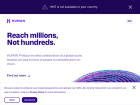 'humanprotocol.org' screenshot