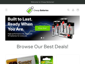 Cheapbatteries homepage screenshot