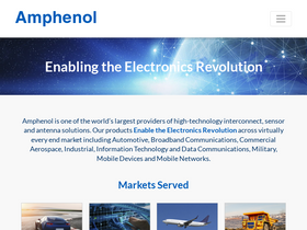 'amphenol.com' screenshot