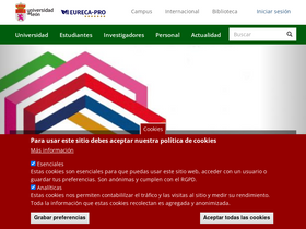 'unileon.es' screenshot