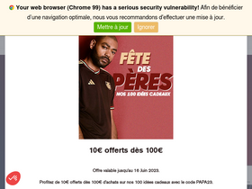 'footcenter.fr' screenshot