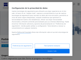 'zeiss.es' screenshot
