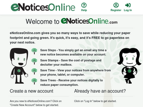 'enoticesonline.com' screenshot