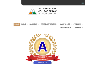 'vmslaw.edu.in' screenshot