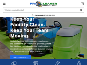 Pro Cleaner Supply homepage screenshot