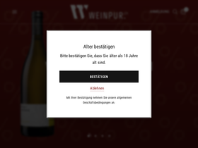 weinpur.ch homepage screenshot