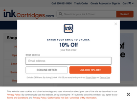 'inkcartridges.com' screenshot