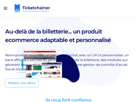 'ticketchainer.com' screenshot
