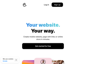 'mssg.me' screenshot