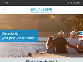 'unjspf.org' screenshot