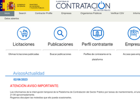 'contrataciondelestado.es' screenshot