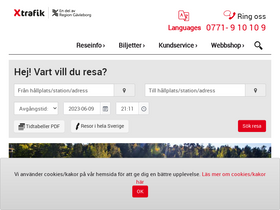 'xtrafik.se' screenshot