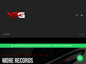 ypgmotorsport.com homepage screenshot