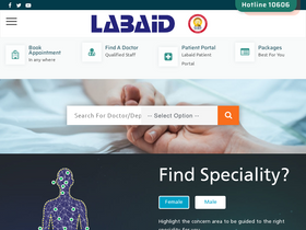 'labaid.com.bd' screenshot