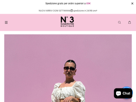 Numerotreboutique homepage screenshot