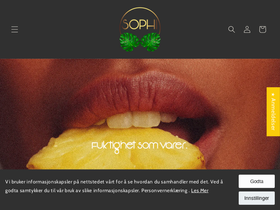 sophi.no homepage screenshot