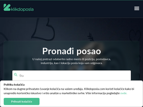 'klikdoposla.com' screenshot