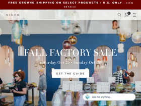 Niche website screenshot