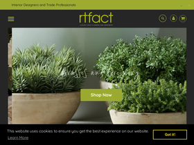 rtfactflowers.co.uk homepage screenshot