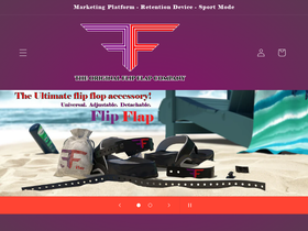 The Original Flip Flap Company homepage screenshot