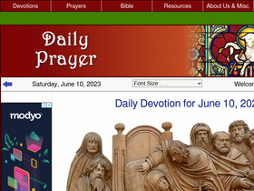 'dailyprayer.us' screenshot
