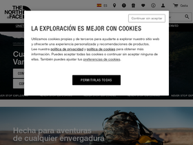 'thenorthface.es' screenshot