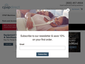 'cpapdirect.com' screenshot