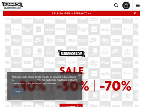 'bludshop.com' screenshot