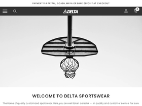 deltasportswear.com.ph homepage screenshot