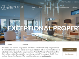 'aproperties.es' screenshot