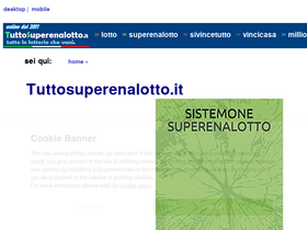 'tuttosuperenalotto.it' screenshot