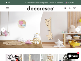 decoresca.com homepage screenshot