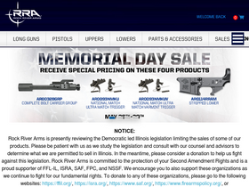 'rockriverarms.com' screenshot