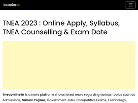 'tneaonline.in' screenshot