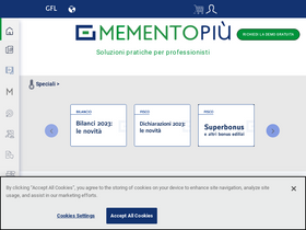 'mementopiu.it' screenshot