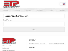 'ecutuningperformance.com' screenshot