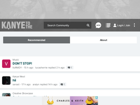 'kanyetothe.com' screenshot