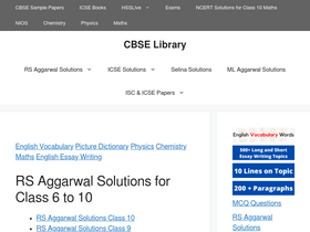 'cbselibrary.com' screenshot