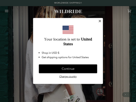 Wildride website screenshot