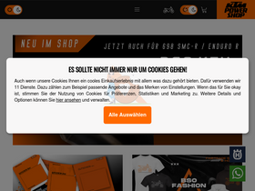 'ktmpowershop.de' screenshot